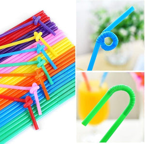 Colorful Flexible Drinking Straws