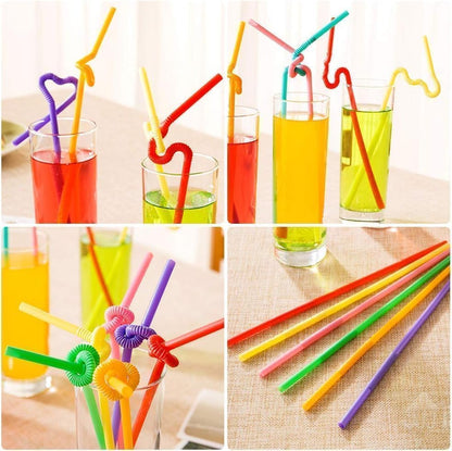 Colorful Flexible Drinking Straws