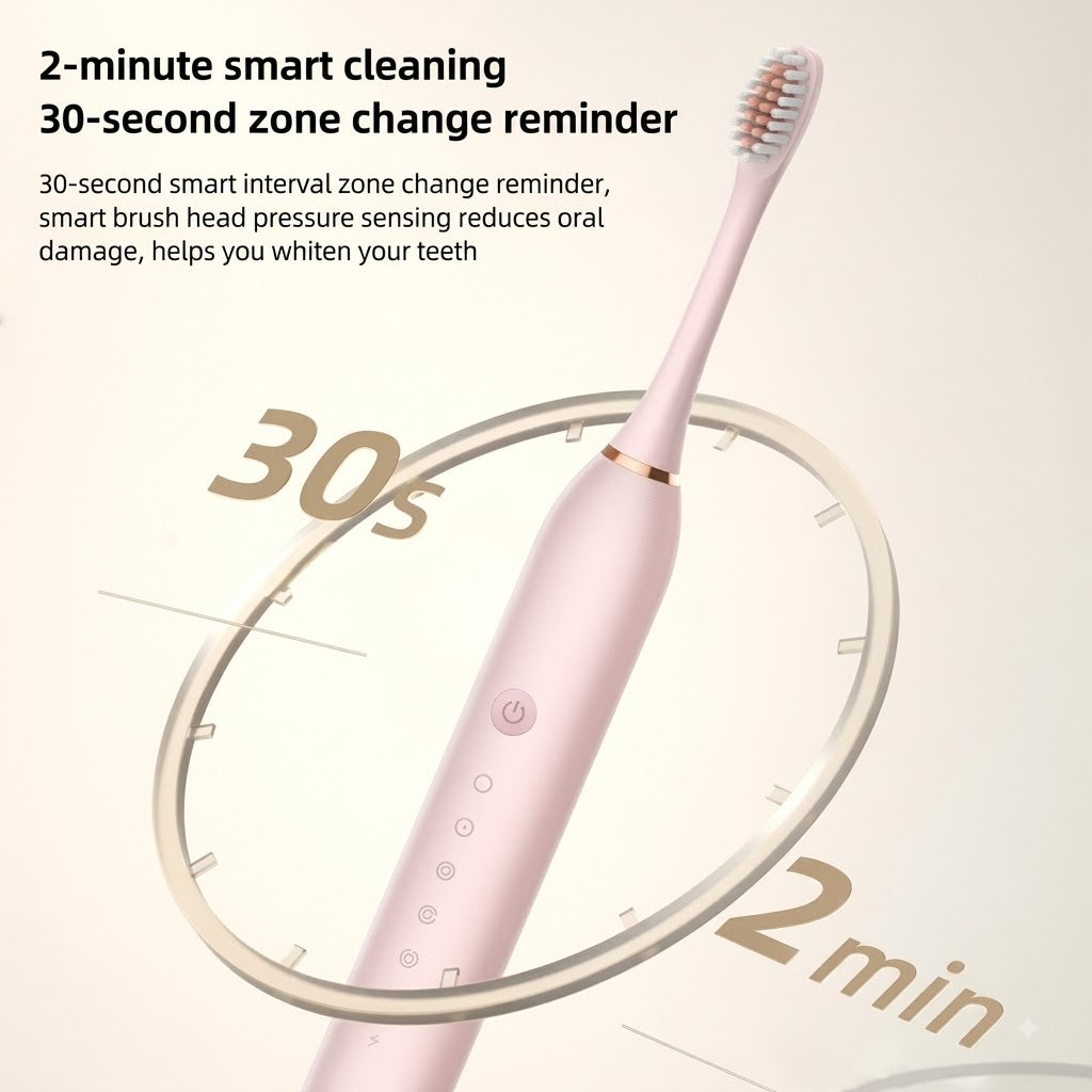 Electric Toothbrush Deep Clean, Smart Timer & Rechargeable