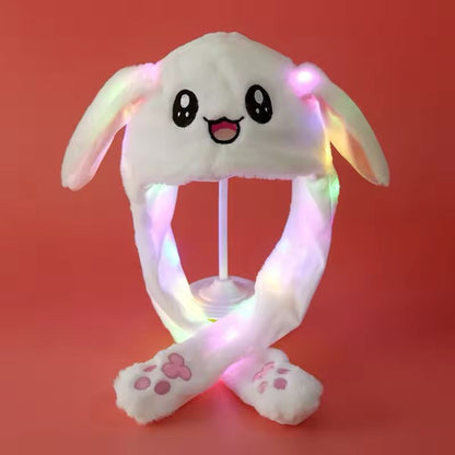 GlowBunny LED Plush Hat