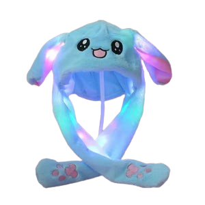 GlowBunny LED Plush Hat