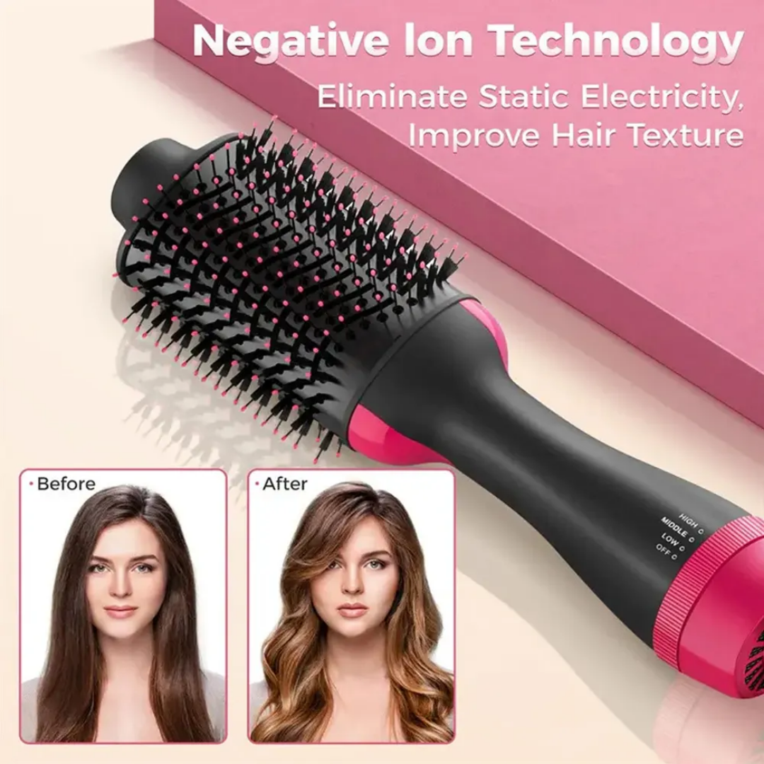3-in-1 Hot Air Brush Hair Dryer & Volumizer