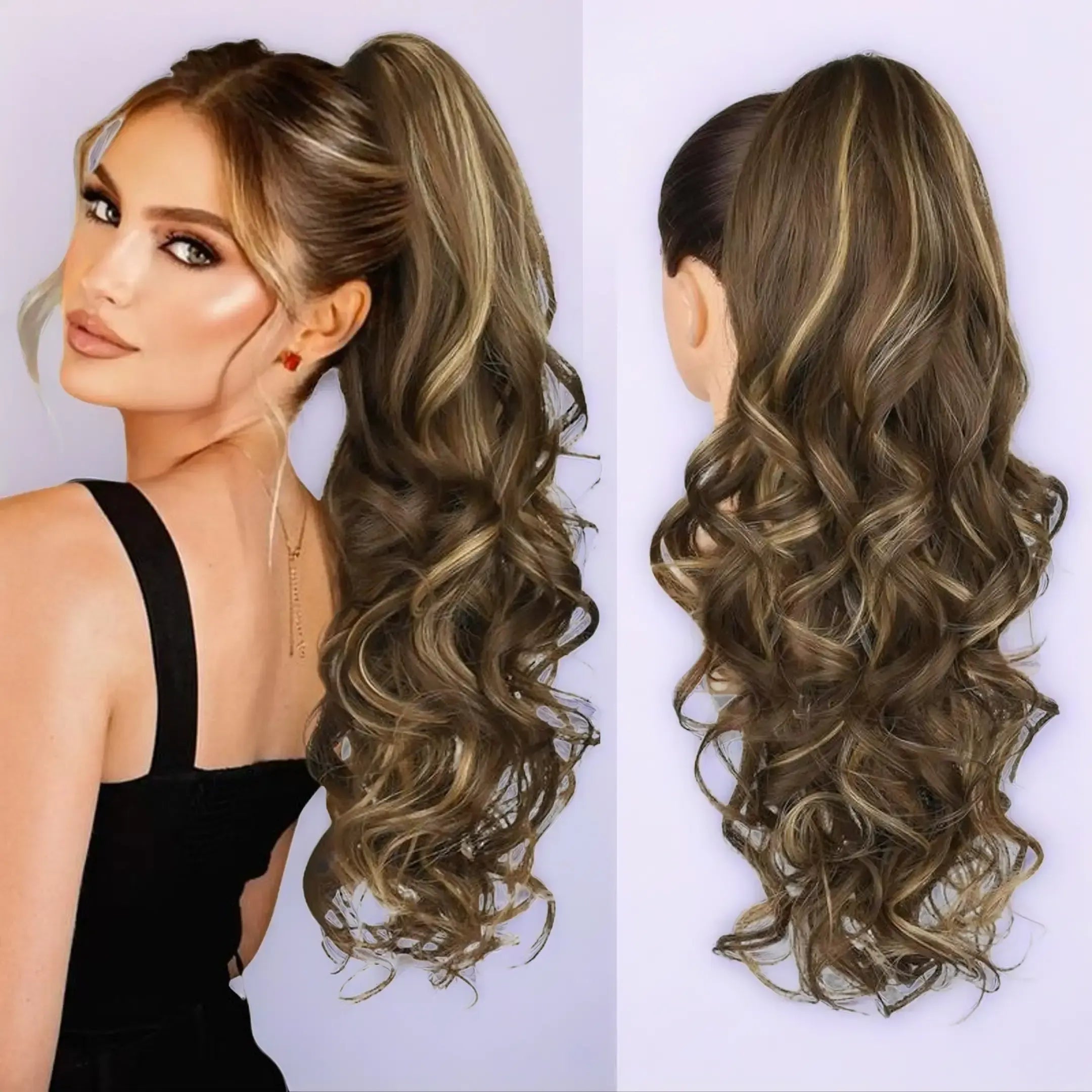 Long Wavy Claw Clip Ponytail Extension