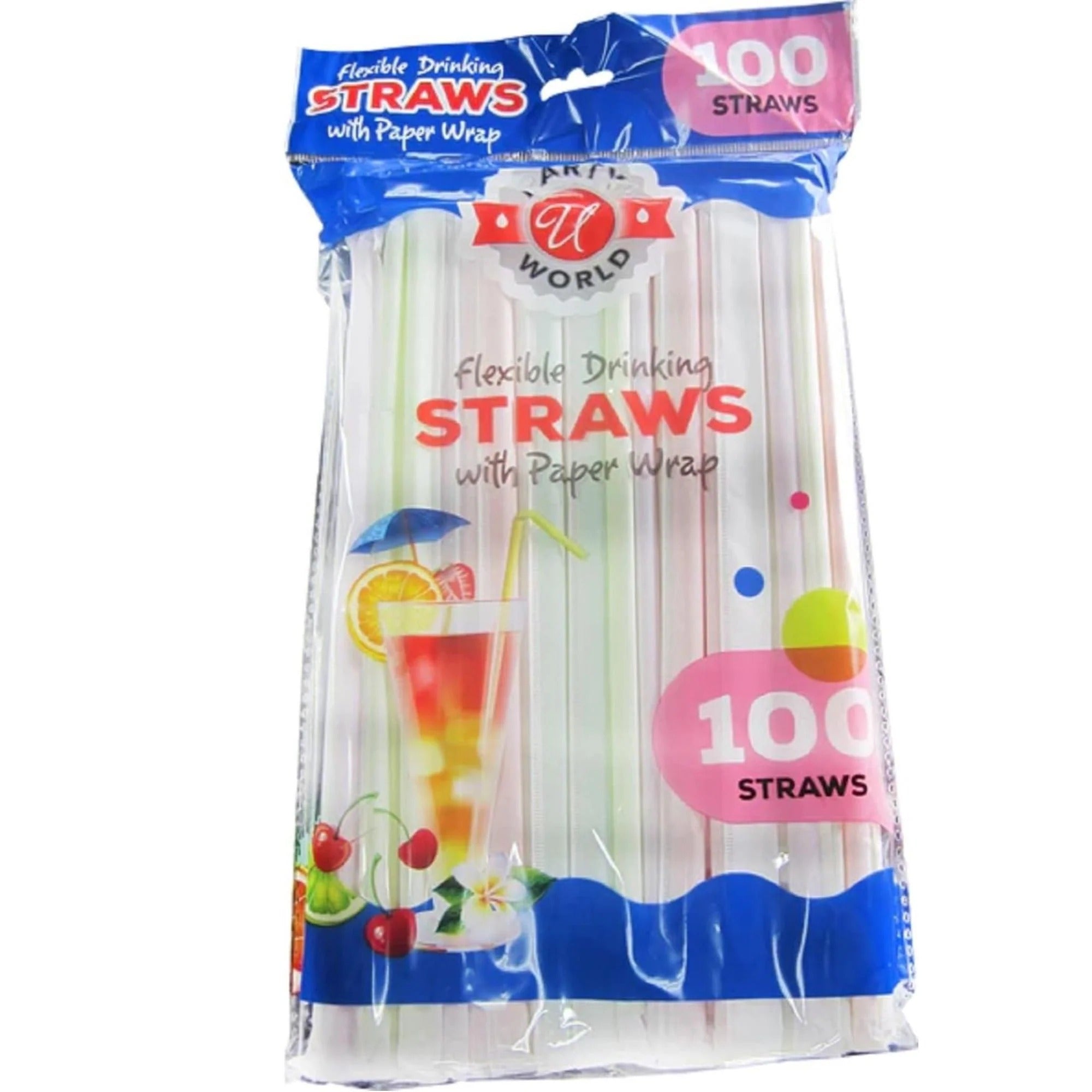 Colorful Flexible Drinking Straws