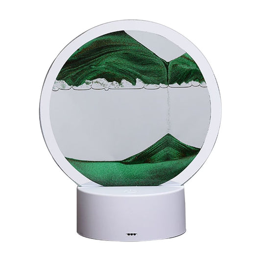 Round Flowing Sand Art Lamp