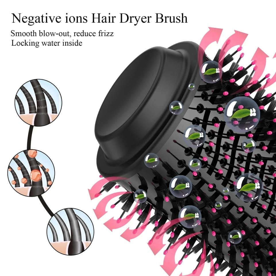 3-in-1 Hot Air Brush Hair Dryer & Volumizer