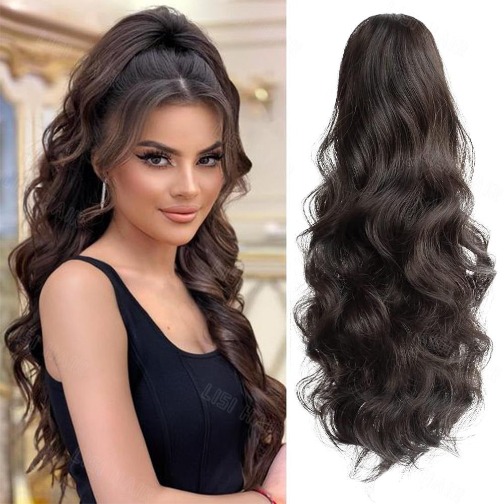 Long Wavy Claw Clip Ponytail Extension