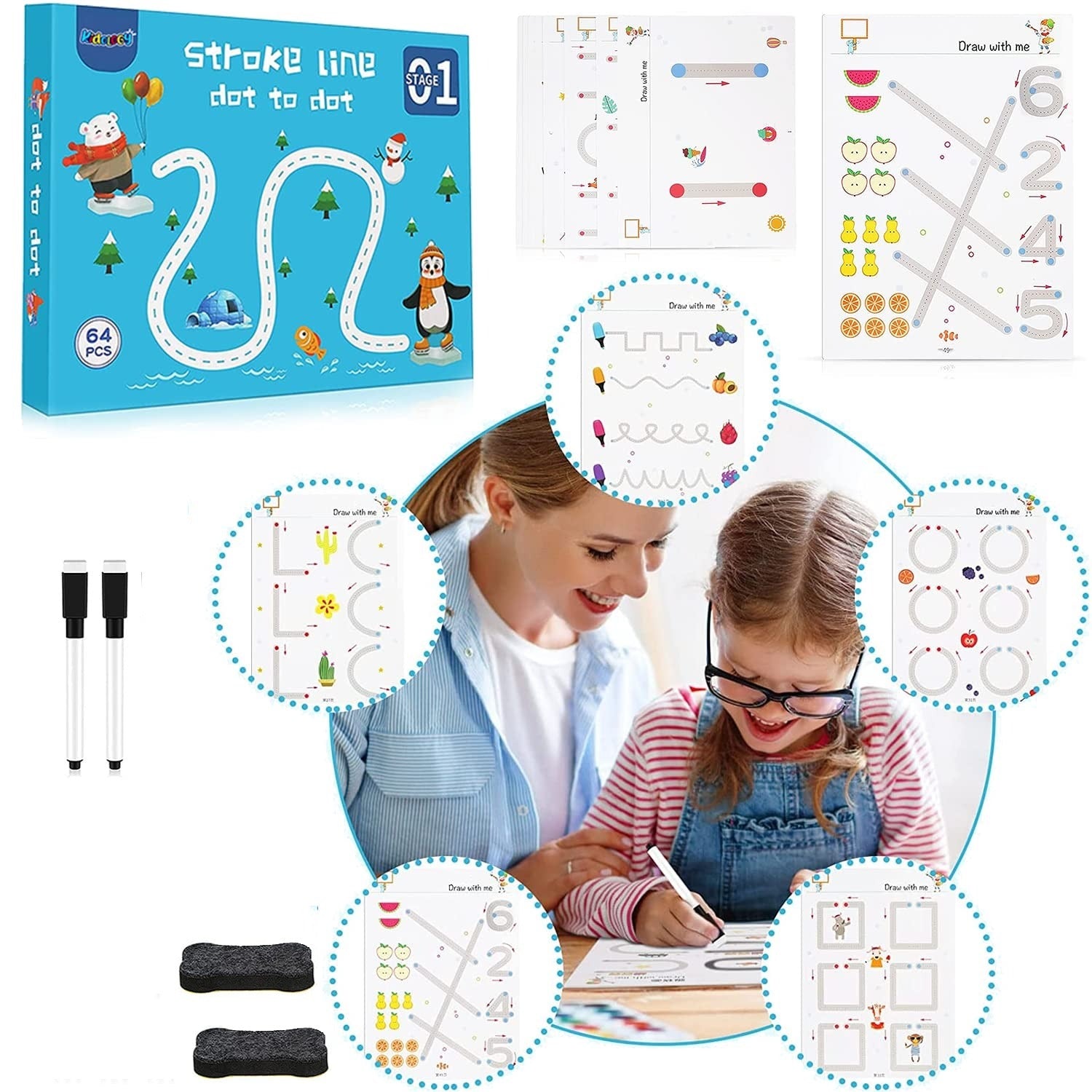 Kids Educational Tracing Workbook